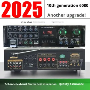 Amply AV-6080BT 1000W 7 kênh, trở kháng cố định, dùng cho nhà và xe hơi, chất liệu kim loại, hỗ trợ USB, thẻ nhớ <span class=keywords><strong>SD</strong></span>, Bluetooth không dây, sử dụng toàn cầu - Product Image 5