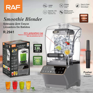 RAF Appareils électroménagers 1200W 2.0L Machine à slush à 6 lames <span class=keywords><strong>avec</strong></span> couvercle insonorisé, extracteur de jus, mixeur broyeur et <span class=keywords><strong>blender</strong></span> - Product Image 6