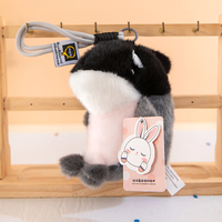 Ensemble de jouets en peluche d'animaux marins mignons, comprenant un dauphin, un requin, un phoque, mini créatures marines en peluche pour compagnon de bureau, décoration de bureau