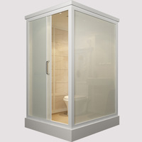 Module de salle de bain préfabriqué tout-en-un avec douche intégrée et cabine de douche intégrée