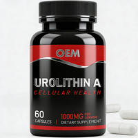 Capsules d'Urolithine-A OEM, non-OGM, antioxydant, sans gluten, 60 unités, complément alimentaire pour la santé cellulaire des adultes, extrait de grenade