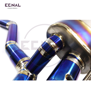 Ecnal para 2019-2023 BMW F91 F92 F93 <span class=keywords><strong>M8</strong></span> 4,4 T TC4 silenciador de sistema de escape con válvula deportiva de titanio de doble puerta - Product Image 4