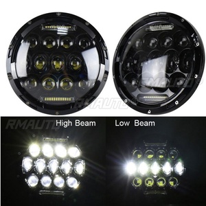 7 pouces voiture moto LED phare rond DRL feux de croisement phare pour Lada Niva <span class=keywords><strong>4X4</strong></span> tout-terrain Suzuki samouraï SJ410 - Product Image 4
