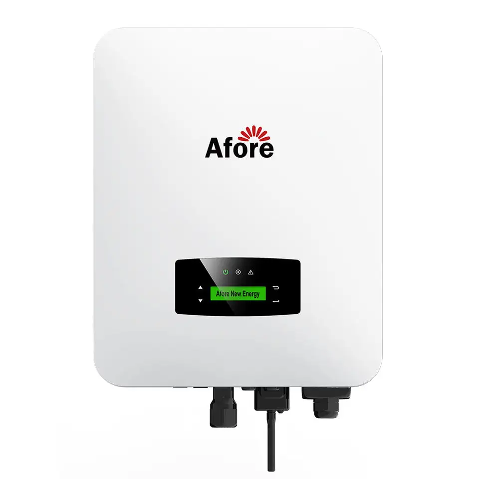 อินเวอร์เตอร์ Afore ยุโรปรุ่น Dc แบตเตอรี่ AC 6KW เฟสเดียวแรงดันต่ำไฮบริดอินเวอร์เตอร์