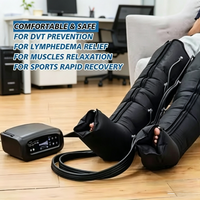 Appareil de thérapie par compression d'air VU à 4 chambres, bottes de récupération séquentielles portables pour usage domestique, pour la circulation sanguine des jambes