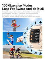 Reloj Inteligente Unisex en Oferta, Monitor de Ritmo Cardíaco, Control Remoto, Pantalla AMOLED de 44-49 mm, 100 Modos Deportivos, Resistente al Agua IP67, Aleación