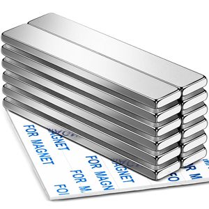 แม่เหล็กนีโอไดเมียมแท่งทรงพลัง ทนทาน พร้อมกาวสองหน้า สำหรับงานอุตสาหกรรม เกรด N35-N52 เคลือบ NicuNi - Product Image 1