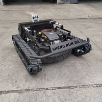 Tondeuse à gazon robotisée industrielle autopropulsée chinoise avec balayeuse à neige et pelle pour grandes propriétés, débroussaillage, certifiée CE/EPA