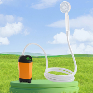 Douche extérieure compacte et rechargeable, jet doux pour le lavage de voitures, l'arrosage des fleurs et les outils de bain en appartement - Product Image 1