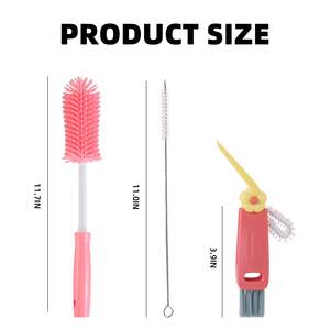 Kit de nettoyage réutilisable pour gobelets Stanley – Ensemble de brosses de nettoyage de bouteilles amélioré avec brosse pour pailles et brosse pour couvercles de gobelets - Product Image 2