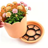 Socle de pot de fleurs 12-25 cm, support de drainage en plastique respirant, support pour plantes, empêche la pourriture des racines des plantes