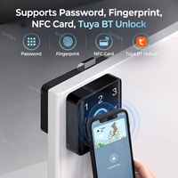 Serrure de tiroir intelligente Auvinx, serrure de porte intelligente Tuya BT, empreinte digitale, mot de passe, carte NFC, serrure de meuble pour la maison et le bureau