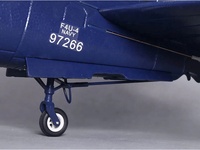 Échelle FMS F4U Corsair 1400mm PNP Bleu RC Fighter Modèle avec rétractations séquentielles et feux de navigation LED