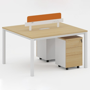 Escritorio de Estación de Trabajo Moderno con Partición <span class=keywords><strong>y</strong></span> Cubículo, Estructura de Acero Laminado en Frío, Muebles de Oficina, <span class=keywords><strong>Mesa</strong></span> de Estaciones de Trabajo de 2, 4, 6 <span class=keywords><strong>y</strong></span> 8 Plazas - Product Image 5