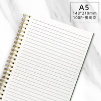 Cahiers d'exercices scolaires de haute qualité, 100 pages, couverture rigide, reliure spirale, lignage simple, pages personnalisables, pour cadeau