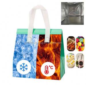 Wholesale Disposable Thermal Cooler <b>Bags</b> Handle Custom Durable Insulated Takeaway Hot Cold <b>Bag</b> Food Delivery Reusable Restaurant - Product Image 5