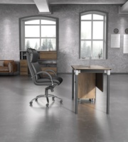 Bureau d'ordinateur compact et moderne avec armoire, de 4 pieds, pour maison, bureau d'affaires