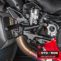 Untuk Ducati 2025 Panigale V4S Modifikasi Depan MOTO TRON Rakitan Pijakan Kaki Terangkat