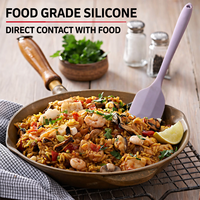 Spatules en silicone colorées de qualité alimentaire supérieure, antiadhésives, résistantes à la chaleur et durables pour la cuisine, la pâtisserie et la cuisson des gâteaux
