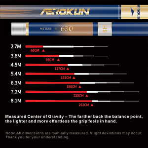 AEROKUN OEM/ODM Wholesales Hand Carbon Fiber Pole Super Light Taiwan <strong>Telescopic</strong> <strong>Fishing</strong> <strong>Rod</strong> - Product Image 3