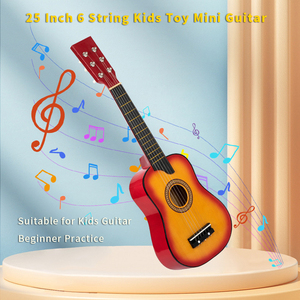 25 Inch 6 String Kids <b>Toy</b> Mini <b>Guitar</b> Children Beginner Practice Acoustic <b>Guitar</b> Musical Instrument Gift - Product Image 1