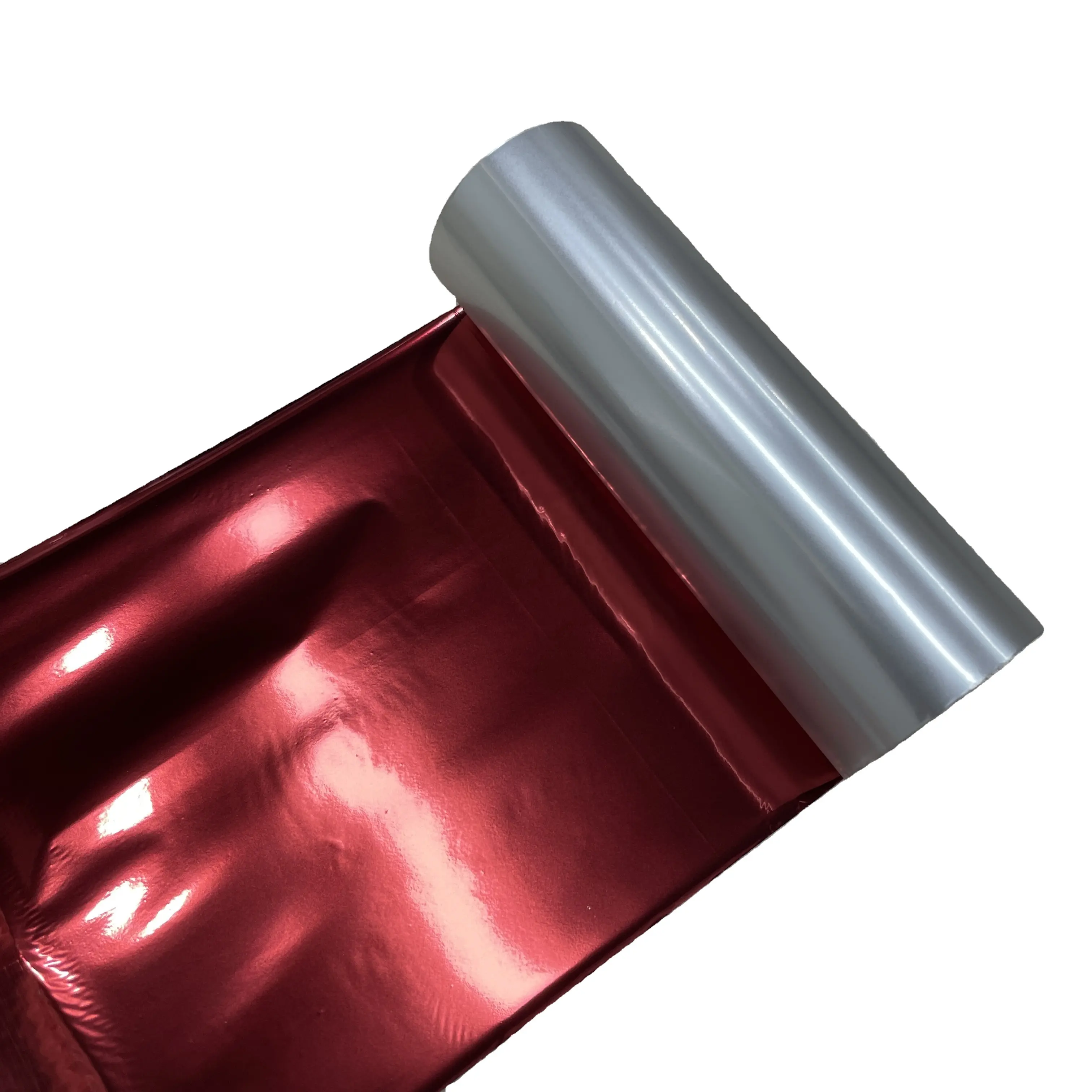 Beste Kwaliteit Thermische Overdracht Afdrukken Metallic Rode Folie Barcode Lint Afdrukken Thermische Overdracht Lint Voor Satijn