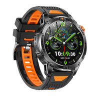 Montre connectée AK93 pour hommes, écran 1,53 pouces, mémoire 128 Mo, IPX8, plus de 100 modes sportifs, moniteur de fréquence cardiaque, SpO2, moniteur de tension artérielle, 5-10