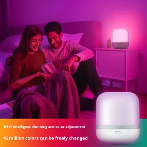 Lámpara de Noche LED Inteligente con WiFi, Control por Voz/Aplicación, Garantía de 3 Años, Luz de Noche Acrílica Blanca para Dormitorio - Product Image 5