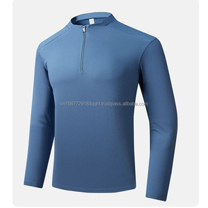 เสื้อกีฬาแขนยาวคอวีแบบซิปครึ่งตัว สำหรับฤดูใบไม้ร่วงและฤดูหนาว  ลายพิมพ์ แห้งเร็ว เหมาะสำหรับวิ่ง ออกกำลังกาย และสวมใส่ลำลอง  แบบยูนิเซ็กส์ - Product Image 2