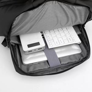 Sac à dos d'affaires de luxe en nylon pour hommes OEM, léger, tendance, imperméable, intelligent, avec port USB, sac à dos pour ordinateur portable avec logo, mochilas - Product Image 5