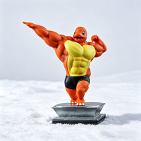 Figurine de lézard musclé en résine, modèle de décoration amusant pour adultes, en boîte