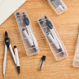 Brújulas de lápiz mecánico para estudiantes, Juego de 2 piezas, juego de brújula de dibujo estándar y pintura escolar, herramientas de matemáticas, juego de examen - Product Image 3
