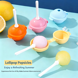 2026 Hot Selling Lollipop Shape <b>Silicone</b> Ball Ice Pot <b>Mould</b> Flexible and Easy to Demold <b>Silicone</b> Ball Ice Pot <b>Mould</b> - Product Image 1