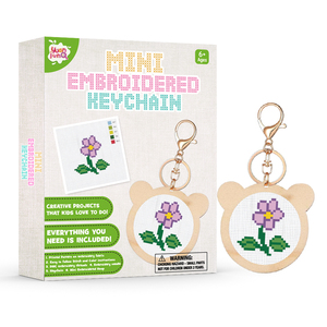 Kit de broderie à la main pour débutants adultes 2026, motif floral, kit de point de croix, kits de broderie DIY avec motifs - Product Image 3