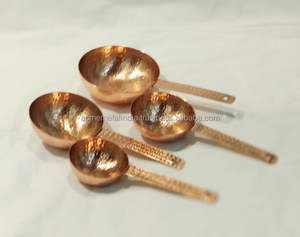 ช้อนตวงโลหะชุบทองในการออกแบบสแตนเลสตอกเพื่อการวัดที่ทันสมัยสำหรับห้องครัว - Product Image 3