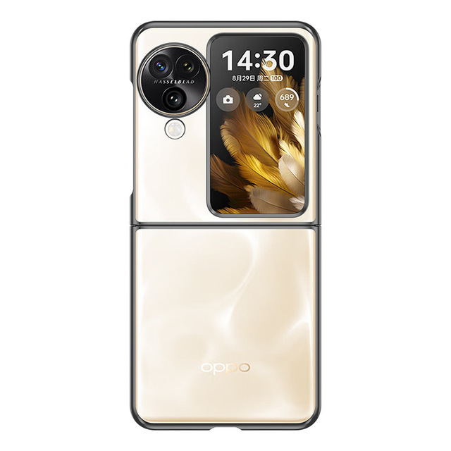 For clear Transparent Custom Flip 3 2 oppo Find N2 Fold Cases