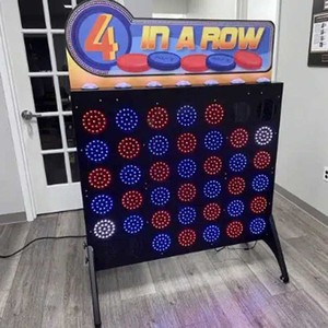 Electronic LED Buttons Light Strategy Game LED 4 in <b>Row</b> Arcade Game Events Party Rental Arcade <b>Machine</b> Playground Equipment - Product Image 4