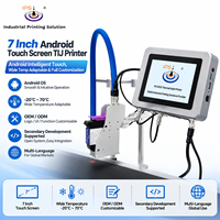 Impresora de Inyección de Tinta Térmica con Pantalla Táctil de 7 Pulgadas, Impresora TIJ Android con Logotipo Personalizado OEM ODM para Cajas de Cartón