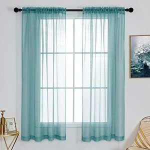 Panneaux de voile unis de luxe XinLan pour chambre et salon, rideaux filtrant la lumière douce - Product Image 3