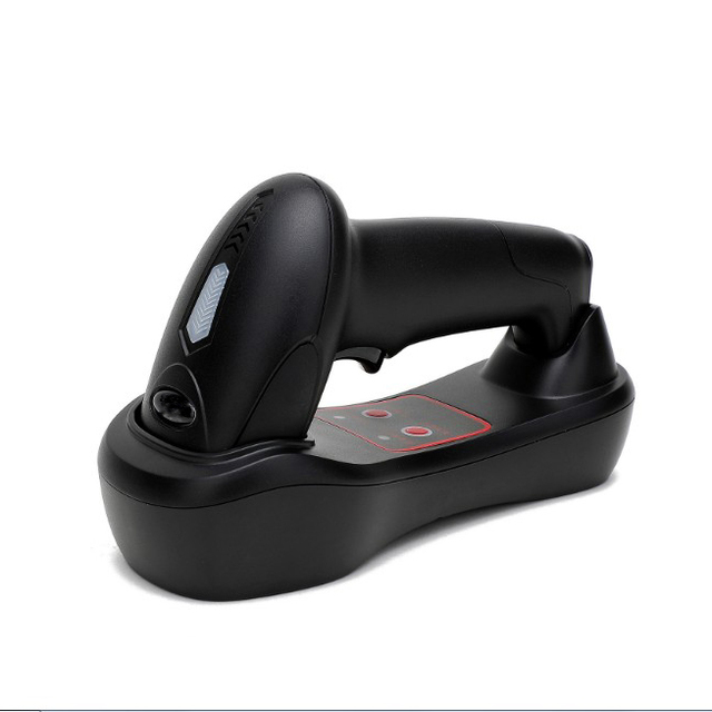 1D Laser Wireless  Barcode Scan Gun with Charging Base