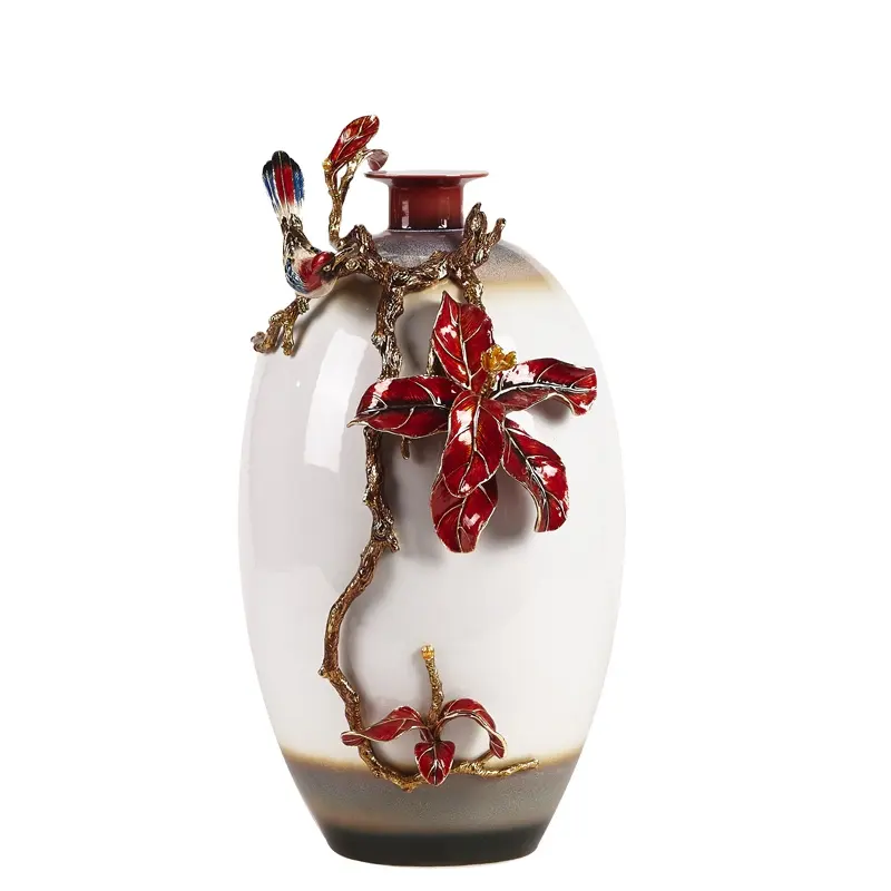 Noshman jarron de cerâmica alta qualidade, flor, atacado, grande conjunto, decoração personalizada, vaso de cerâmica chinês, porcelana