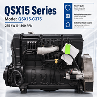 Motore Diesel SCDC Cummis Serie QSX15 375HP 1800rpm 6 Cilindri 4 Tempi con Controllo Elettronico per Macchinari da Costruzione