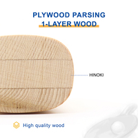 Raquette de tennis de table Hinoki à une couche, professionnelle, compétitive, avec logo personnalisé