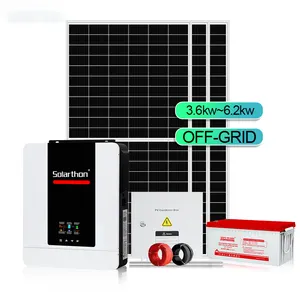 Solar Systems 5000w Set Complete 5kw No Battery Power Solar Inverter System 100kw Off on Grid for Home Energy Price 30kw 6kw