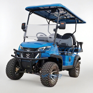 Voiturette de golf électrique économique 4 places à bas prix à vendre, châssis monobloc, 4 roues indépendantes, prix d'usine - Product Image 1