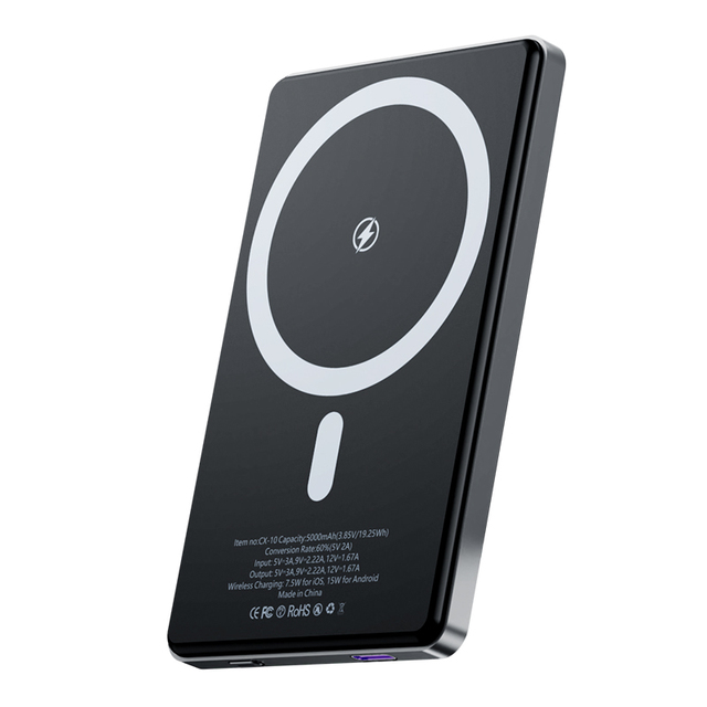 5000mah 10000mah ultra Thin Magnetic Power Bank Mini Wireless Fast Charge Mini Power Bank for iphone 16 15 14