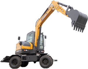 Modèle populaire Mini-excavatrice sur roues XCMG XE60WGA de 6 tonnes avec godet de 0,23 m³ - Product Image 2