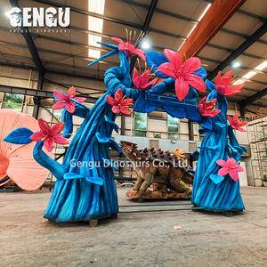 Modelo <span class=keywords><strong>de</strong></span> puerta <span class=keywords><strong>de</strong></span> parque <span class=keywords><strong>de</strong></span> atracciones <span class=keywords><strong>de</strong></span> Metal <span class=keywords><strong>de</strong></span> <span class=keywords><strong>entrada</strong></span> <span class=keywords><strong>de</strong></span> flores animatrónicas interiores personalizadas para centros comerciales y parques <span class=keywords><strong>de</strong></span> aventura - Product Image 3