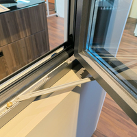 Fenêtres pour maison passive en aluminium à triple vitrage de style européen Energy Star à haut rendement énergétique à coupure thermique