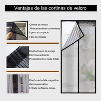 Moustiquaire magnétique robuste à fermeture instantanée mains libres pour porte de patio – Rideau de protection anti-insectes